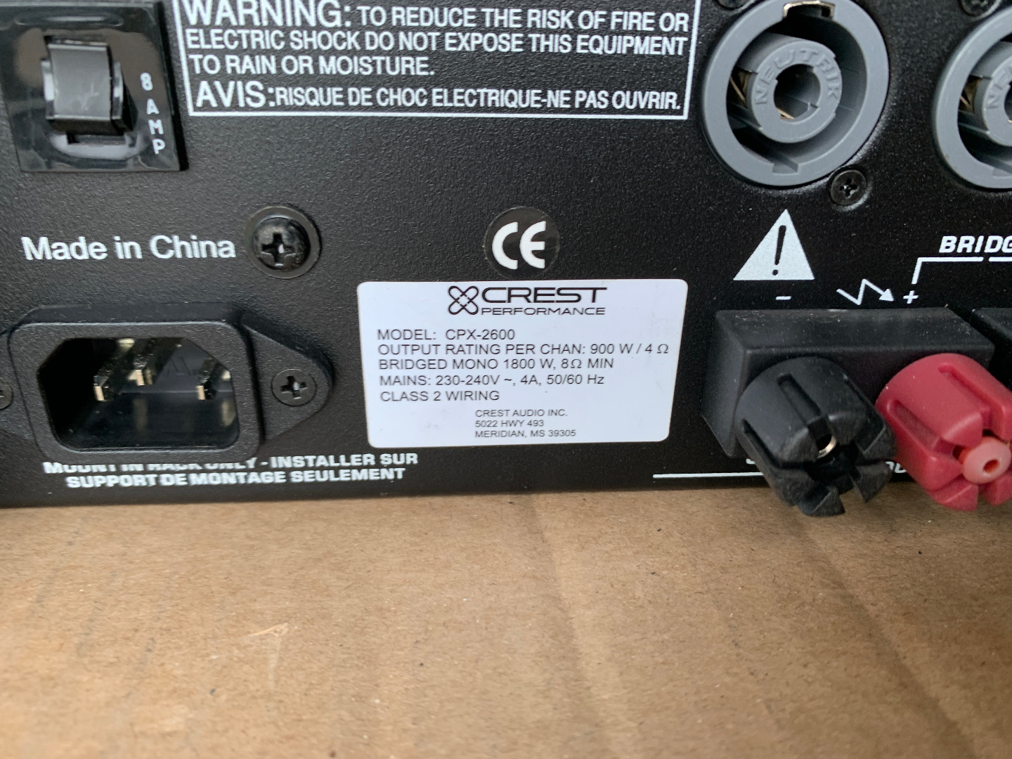 o*6様 PA機器 CREST Performance CPX2600 パワーア Crest Audio CPX-2600 – Buy now from 10Kused